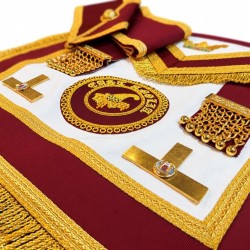 Order of Athelstan Provincial Apron Badge on Apron with Collar