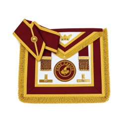 Order of Athelstan Provincial Apron Badge on Apron with Collar
