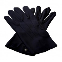 Black Cotton Knights Gloves