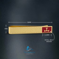 Diamond Cut Pattern Royal Arch Tieslide