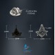 Antique Effect Masonic Lapel Pin