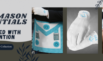Freemason Favourites: Master Mason's Apron, Lodge Number Gloves, Masonic Poppy Badge & Luxury Layflat Brief Case