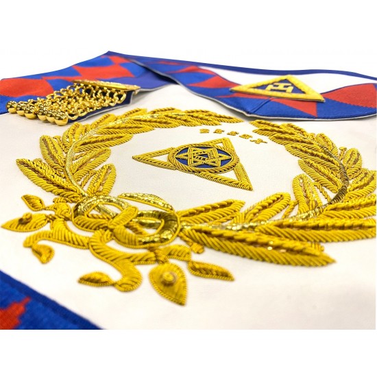 Royal Arch Grand Chapter Lambskin Apron & Collar