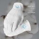 White 100 % Cotton Masonic Gloves