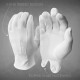 Plain White Cotton Gloves For Men - Very Soft and Lightweight With Washable and Reusable Material
