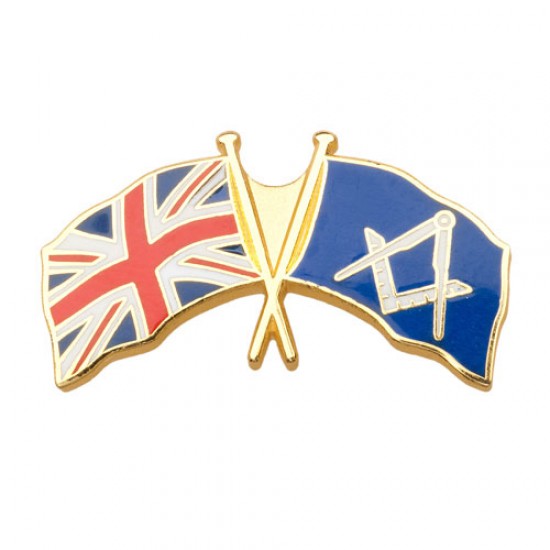 UK Crossed Flag Badge