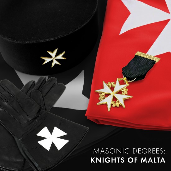 Masonic Knight of Malta Breast Jewel