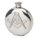 6OZ Round Masonic Flask