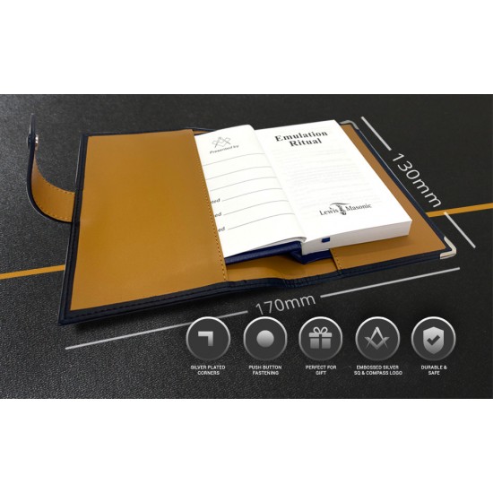 Masonic Soft Faux Leather Ritual Book Cover