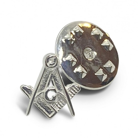 Craft Sq & Compass 925 Solid Silver Masonic Badge