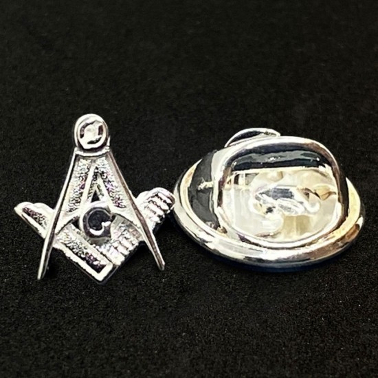 Craft Sq & Compass 925 Solid Silver Masonic Badge