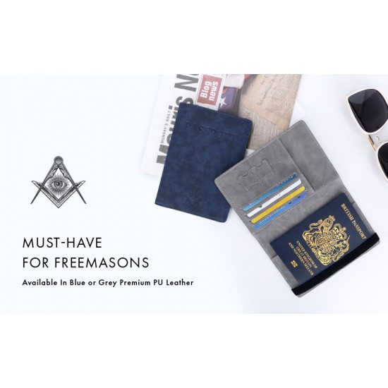 Freemasons Travel Passport Holder Wallet