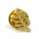 Gilt Metal Acacia Leaf Masonic Lapel Pin 