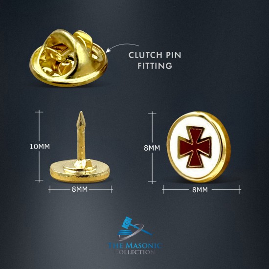 Discreet KT Knight’s Templar Lapel Pin