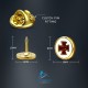 Discreet KT Knight’s Templar Lapel Pin