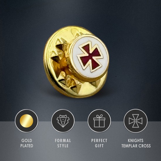 Discreet KT Knight’s Templar Lapel Pin