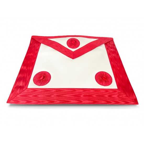 Masonic Scottish Rite Master Mason Apron - 100% Lambskin, Hand Embroidered - USA Made
