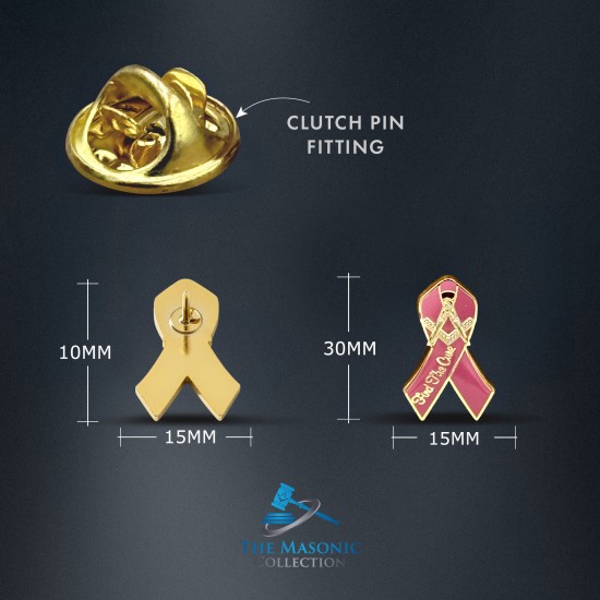 Breast Cancer Masonic Lapel Badge