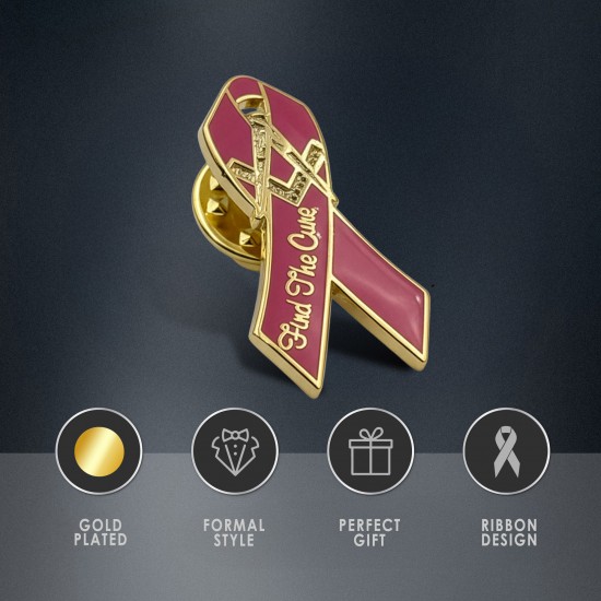 Breast Cancer Masonic Lapel Badge