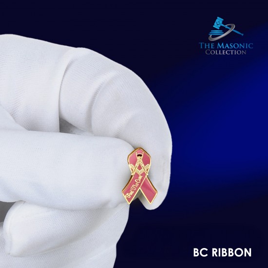 Breast Cancer Masonic Lapel Badge