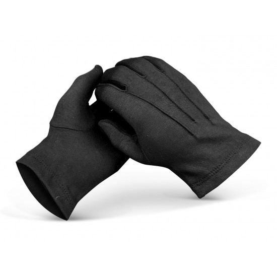 Black Cotton Knights Gloves