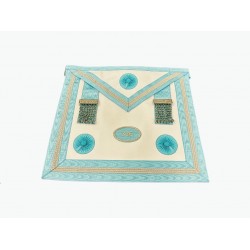 Craft Irish Master Masons Dress Apron with Lodge Number