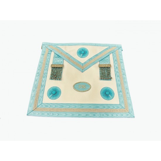 Craft Irish Master Masons Dress Apron with Lodge Number