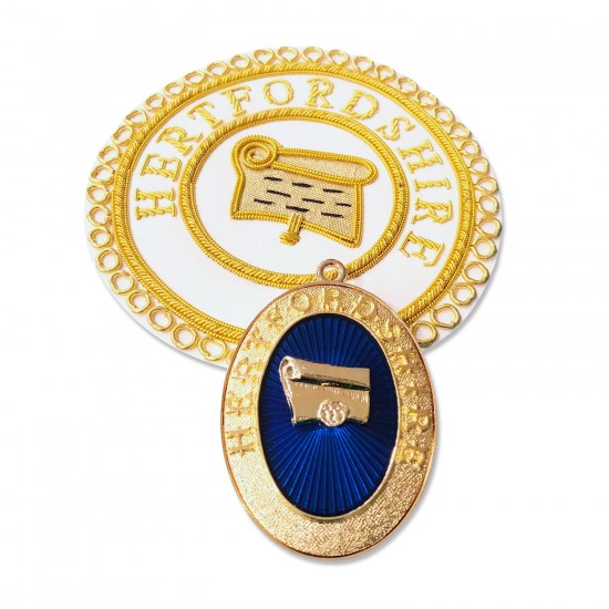 Craft Provincial Dress Apron Badge & Collar Jewel - Traditional regalia for Provincial lodge ceremonies