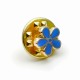 Gilt Metal Forget Me Not Masonic Lapel Pin (or Badge)