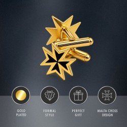Small & Discreet Knights of Malta Cufflinks