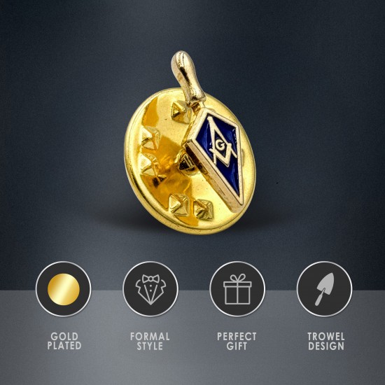 Discreet Masonic Trowel Lapel Pin