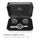 Black Detailed Masonic Cufflink & Tieslide Set
