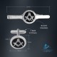 Black Detailed Masonic Cufflink & Tieslide Set