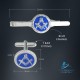 Blue Detailed Masonic Cufflink & Tieslide Set