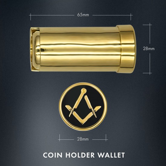 Freemasons Craft Design Coin Holder Wallet