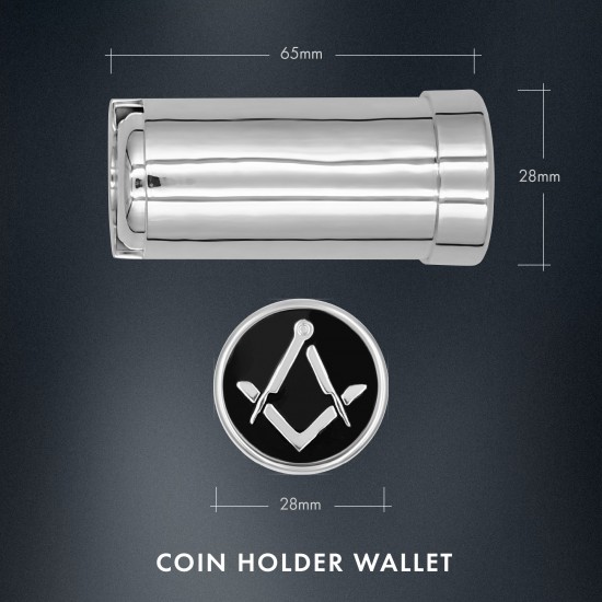 Freemasons Craft Design Coin Holder Wallet