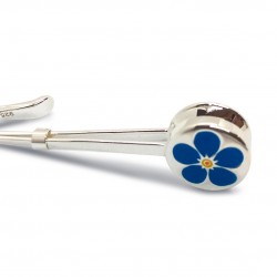 Freemasons Sterling Silver Forget Me Not Napkin Hook/Holder