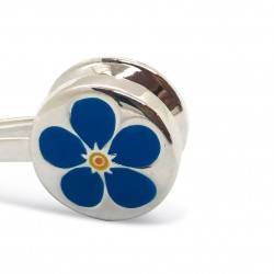 Freemasons Sterling Silver Forget Me Not Napkin Hook/Holder