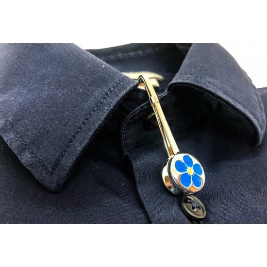 Freemasons Sterling Silver Forget Me Not Napkin Hook/Holder