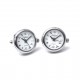 Men's Masonic Silver Plated Watch Cufflinks G412 C