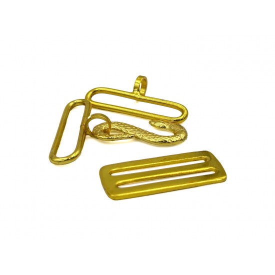 Gold Plated Snake Belt Fitting