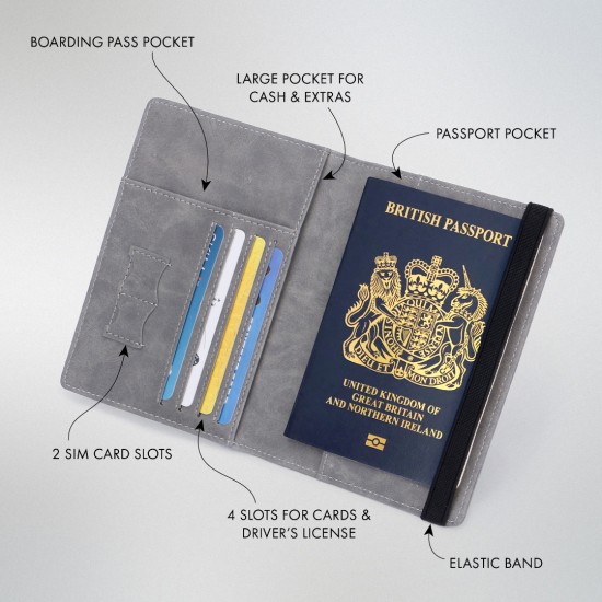 Freemasons Travel Passport Holder Wallet