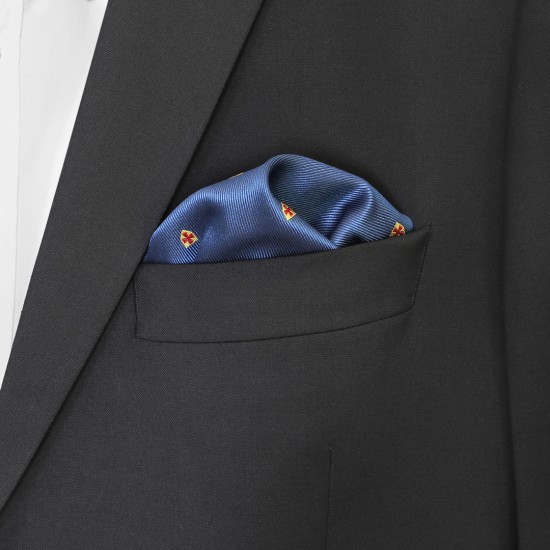Masonic Knights Templar 100% Silk Pocket Square / Handkerchief