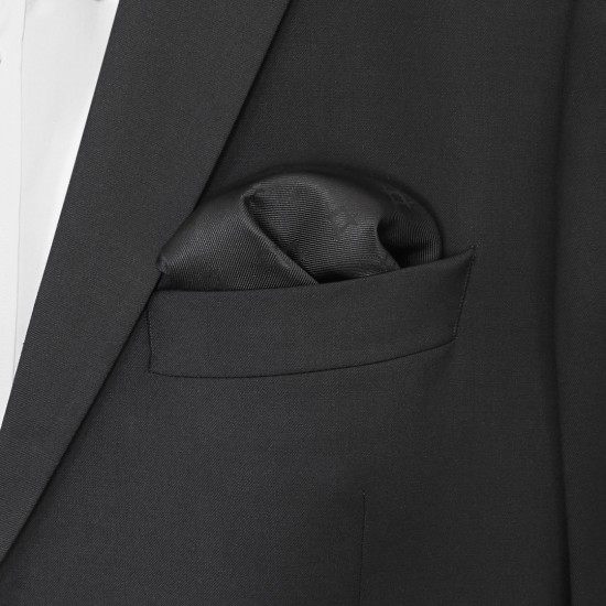 Black Freemasons 100% Silk Pocket Square / Handkerchief