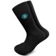Mens Black Forget Me Not Masonic Socks