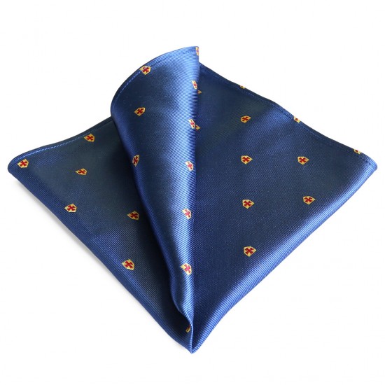 Masonic Knights Templar 100% Silk Pocket Square / Handkerchief
