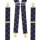 Freemasons Masonic Sq & Compass Braces (Gold & Blue)