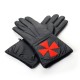 Masonic Black Knights Templar Leather Gauntlets
