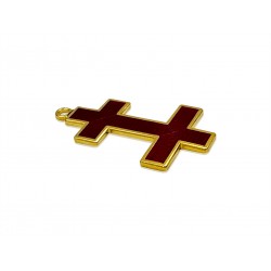 Knights Templar Patriarchal Cross Collarette Jewel
