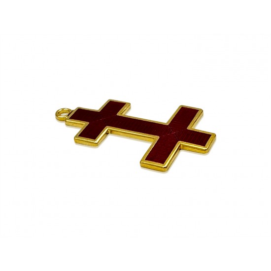 Knights Templar Patriarchal Cross Collarette Jewel
